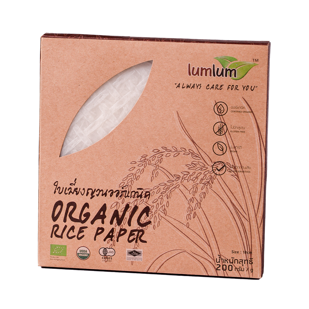 Lumlum Organic Rice Paper 18cm